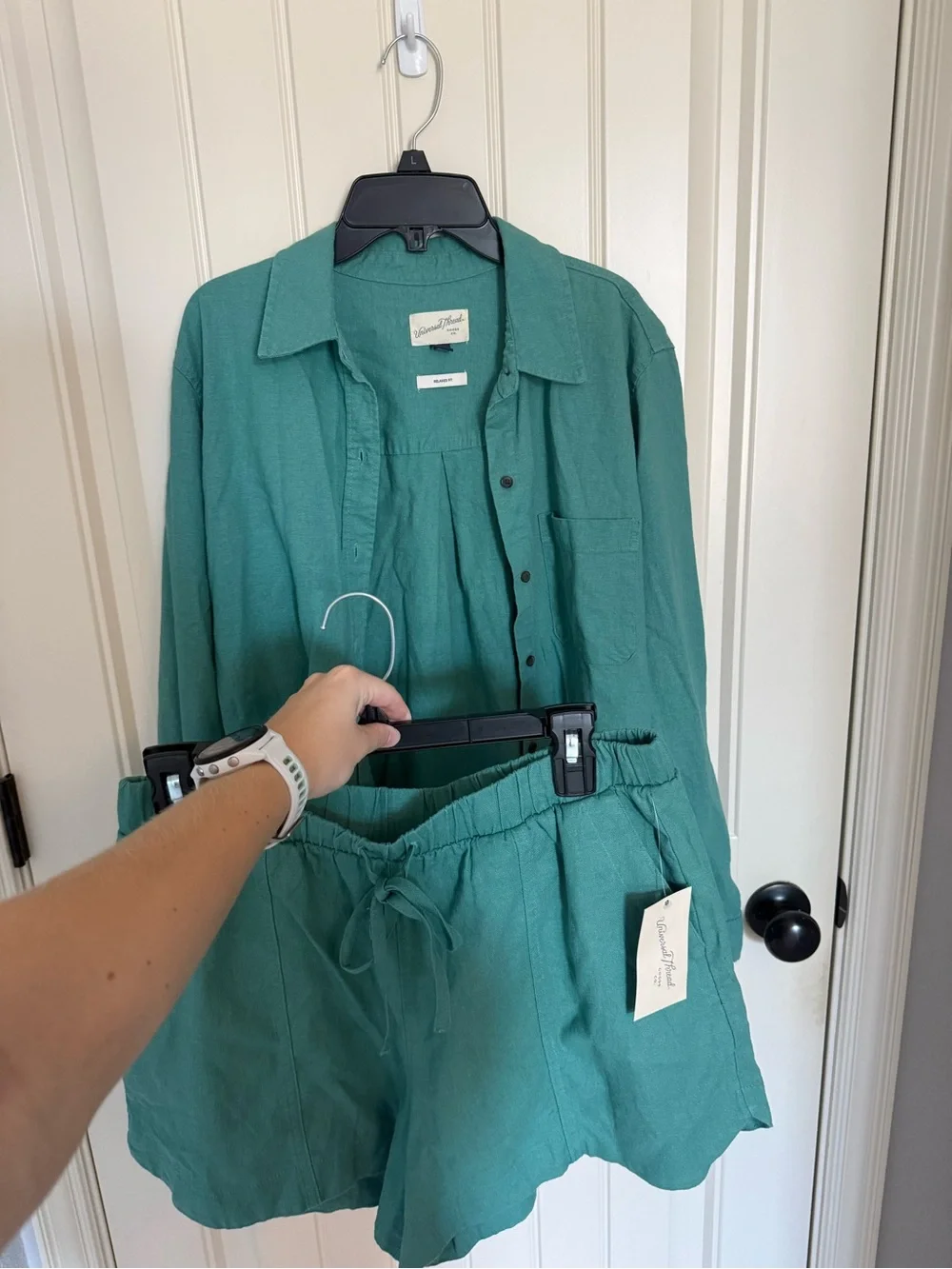 Universal Threads Green Matching Set, Linen, Size M - Picture 1 of 7